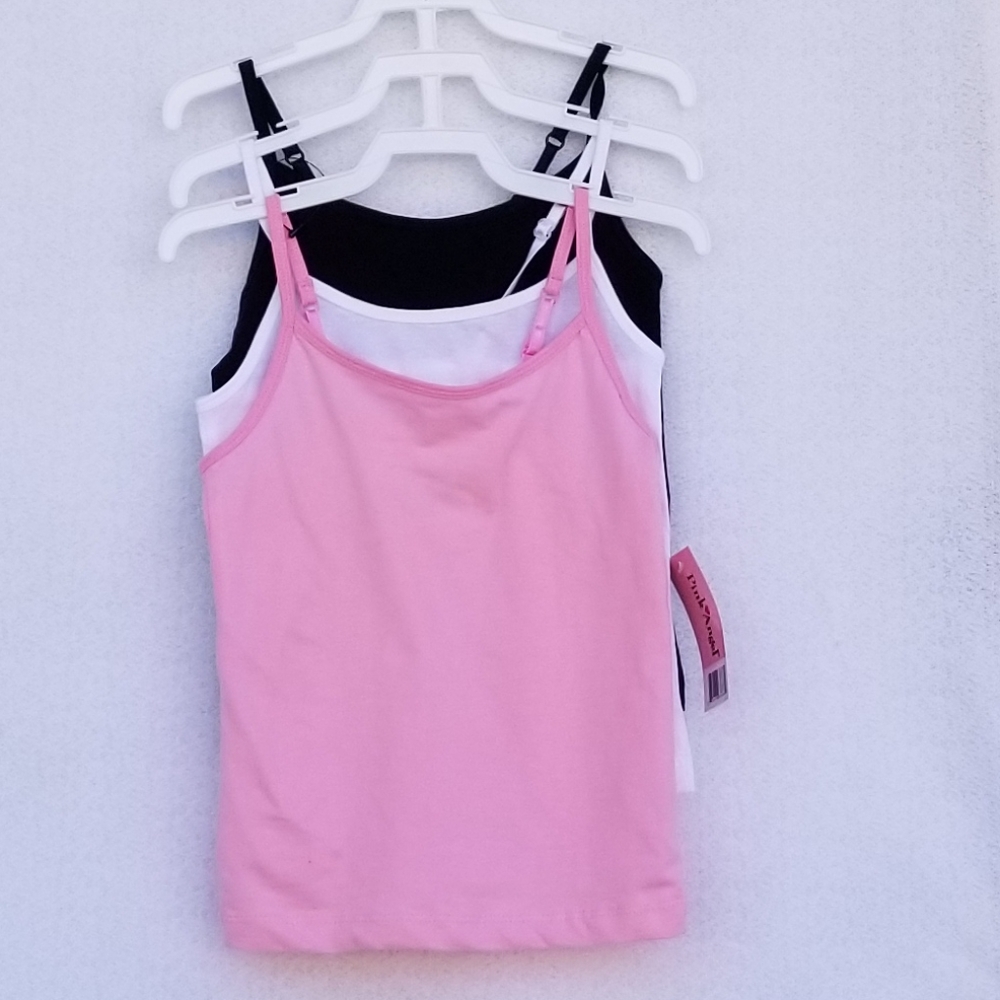 3 PIECE PINK ANGEL CAMISOLES